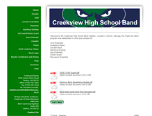 Tablet Screenshot of creekviewband.net